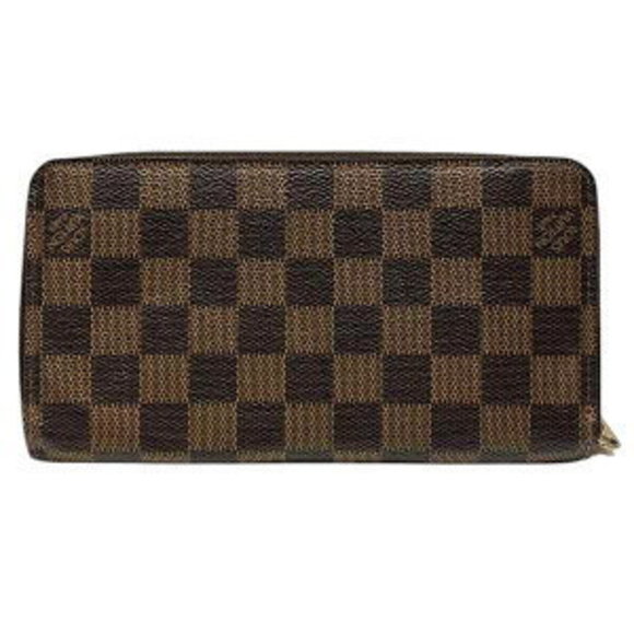 Louis Vuitton Brown Damier Long Ebene Wallet Zip Zippy - Picture 1 of 8